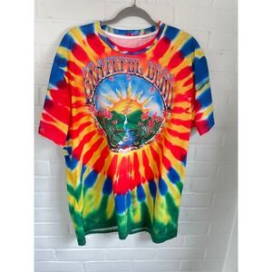 Grateful Dead Tie Dye Shirt XL Sunburst Landscape Steal Your Face Graphic Tee